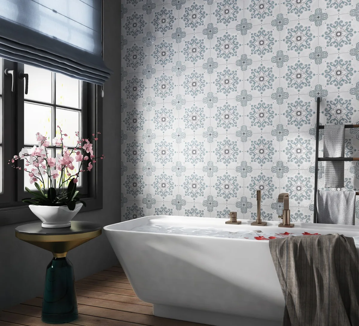 Exotica Elisa White, highlighter wall tile for kitchen
